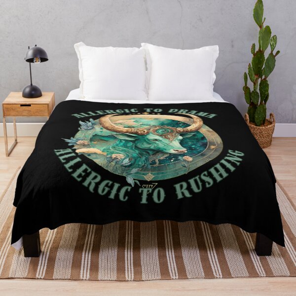 Item preview, Allergic To Drama, Allergic To Rushing. taurus zodiac sign designed and sold by ZodiacWonders.