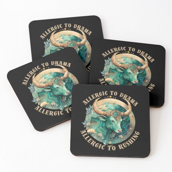 Item preview, Allergic To Drama, Allergic To Rushing. taurus horoscope designed and sold by ZodiacWonders.