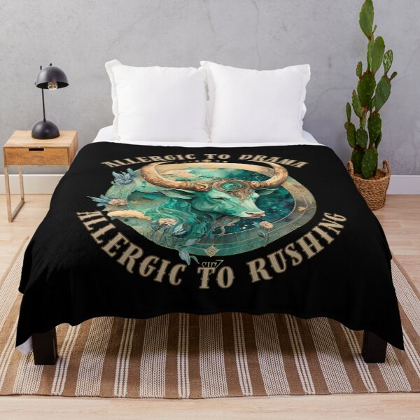 Item preview, Allergic To Drama, Allergic To Rushing. taurus horoscope designed and sold by ZodiacWonders.