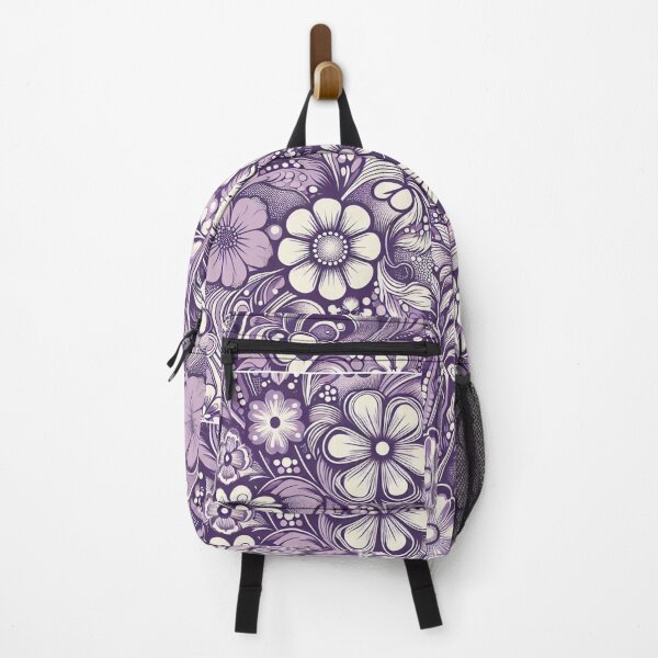 Item preview, Purple Floral Wallpaper 4 designed and sold by ollie-shop.