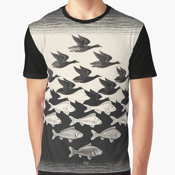Sky and Water I - Maurits Cornelis Escher Graphic T-Shirt