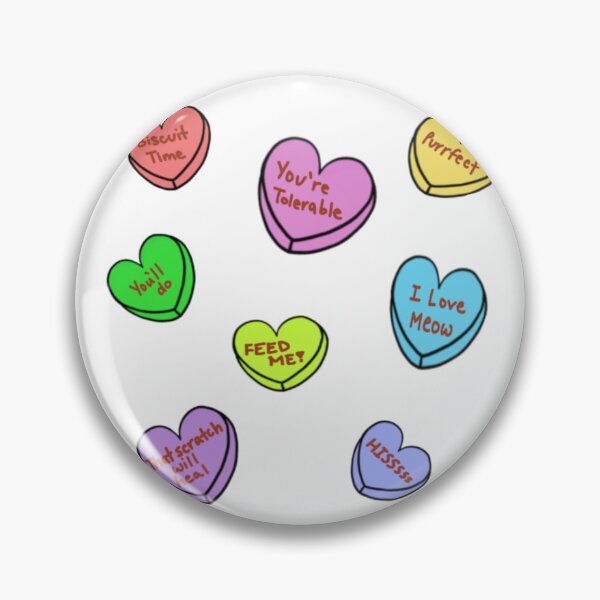 Item preview, Cat Heart Candy Valentines designed and sold by Midnightil.