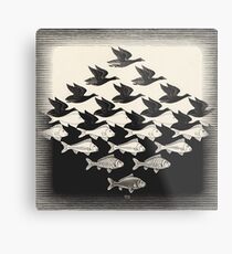 Lámina metálica Cielo y agua I - Maurits Cornelis Escher