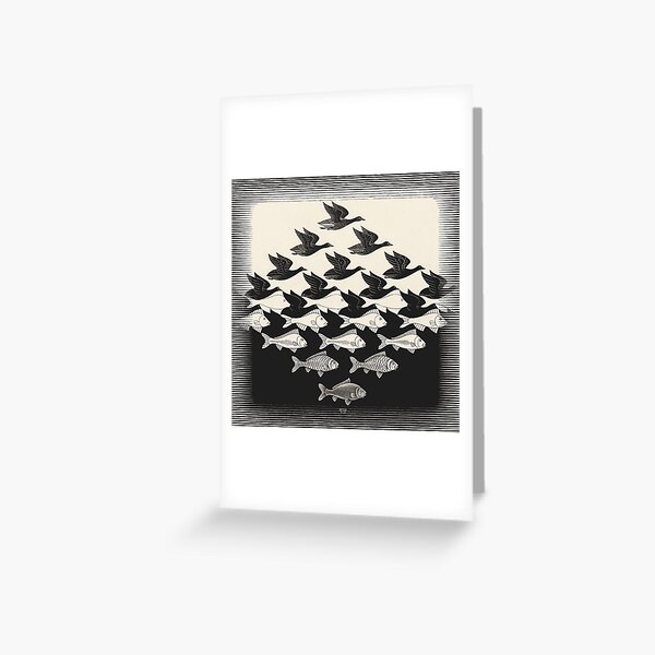 Cielo y agua I - Maurits Cornelis Escher Tarjetas de felicitación