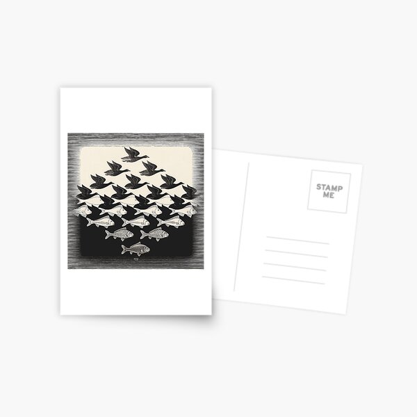 Sky and Water I - Maurits Cornelis Escher Postcard