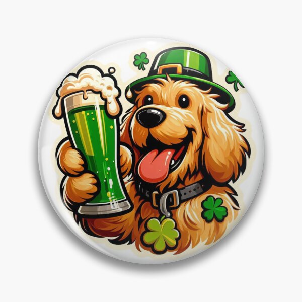 Item preview, St. Patrick's Day Golden doodle  designed and sold by DT creations.