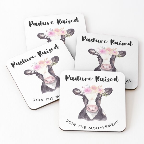 Item preview, "Pasture Raised - Join the Moo-vement" T-Shirt and Graphic designed and sold by DesignsbySimons.