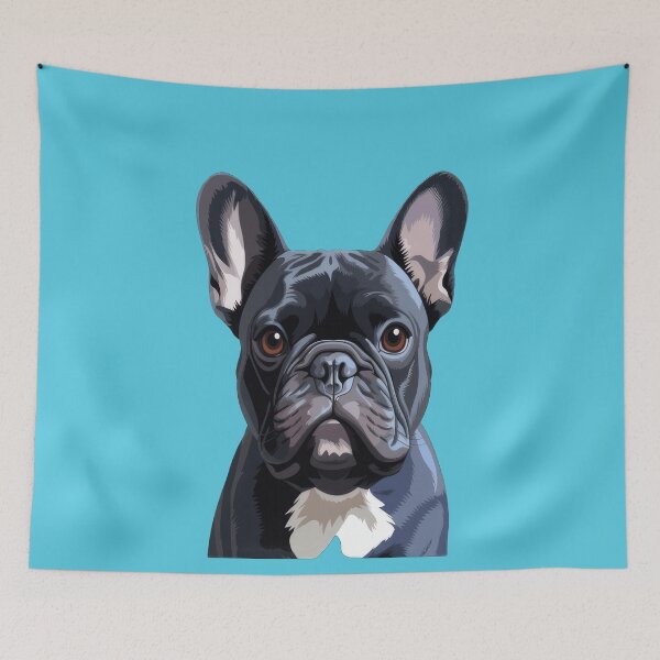 Item preview, French Bulldog Pet Dog Owner Watercolor Full Face Art Design. designed and sold by fantasticdesign.