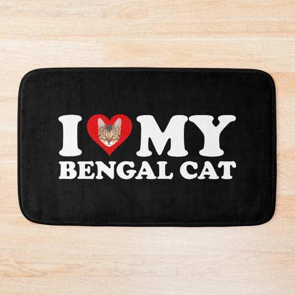 Item preview, I Love (Heart) My Bengal Cat designed and sold by Cat Lady Designs.