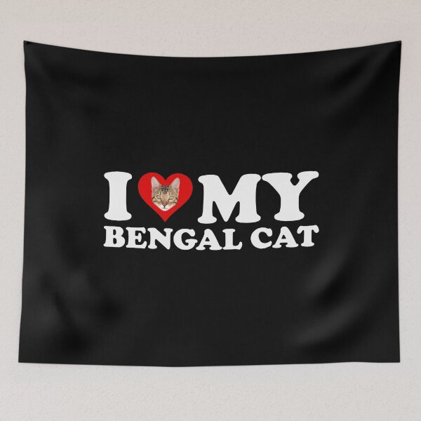 Item preview, I Love (Heart) My Bengal Cat designed and sold by Cat Lady Designs.