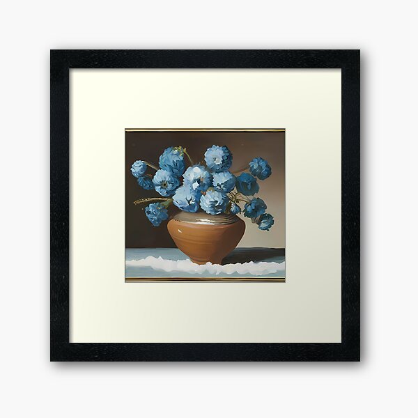 Item preview, Bluish flowers on a snow designed and sold by z-i-g-g-y.