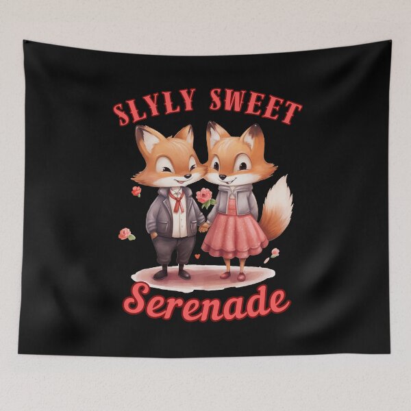 Item preview, Slyly Sweet Serenade. retro fox designed and sold by FoxVibes.