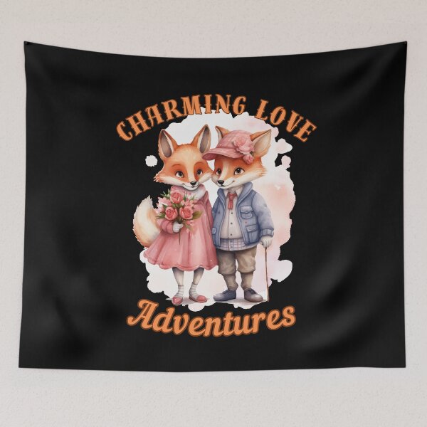 Item preview, Charming Love Adventures. fox portrait designed and sold by FoxVibes.