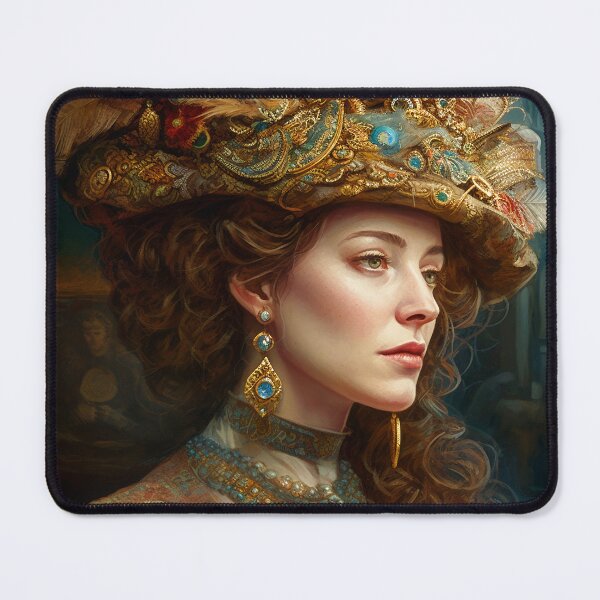 Item preview, Stylish Victorian Woman Ornately Dressed with Gemstone Hat Puzzle designed and sold by Art.Fusion.Studio.