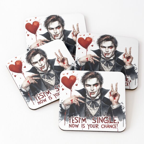 Item preview, Romantic Vampire Yes i'm Single now is your chance designed and sold by Power Phoenix.