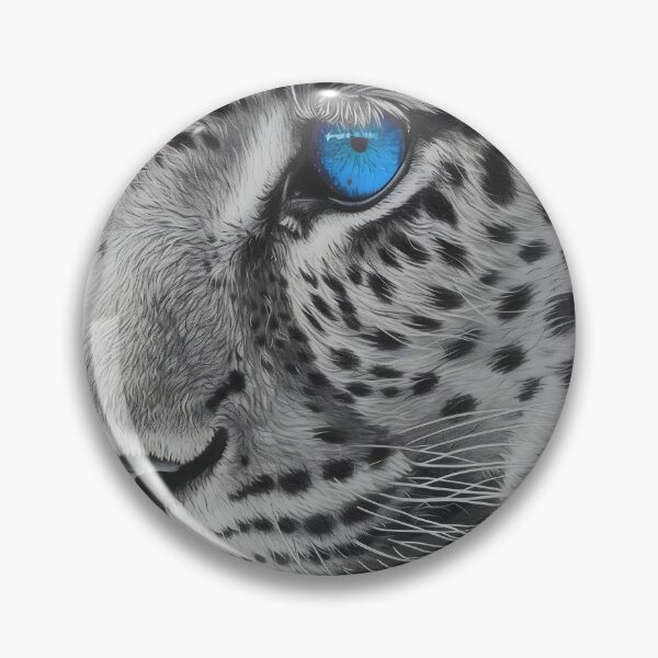Item preview, Stunning Snow Leopard with blue eyes designed and sold by dcrc.
