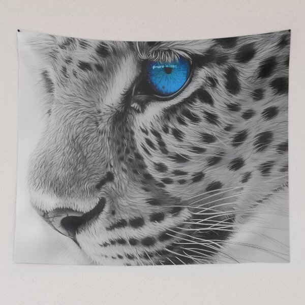 Item preview, Stunning Snow Leopard with blue eyes designed and sold by dcrc.