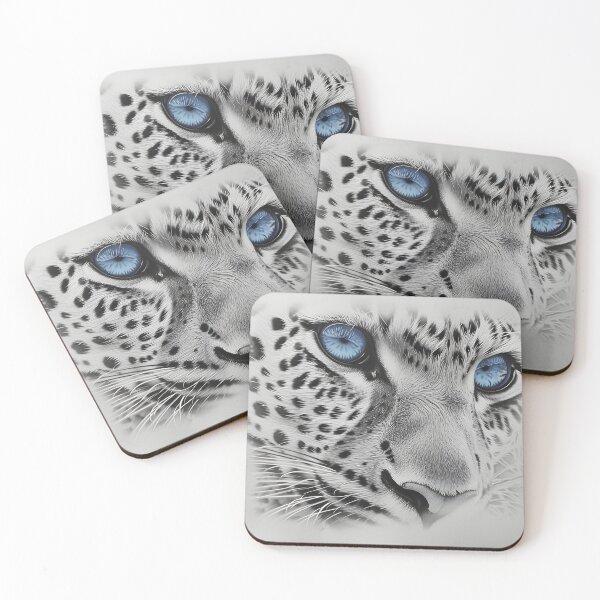 Item preview, Stunning Snow Leopard with blue eyes designed and sold by dcrc.