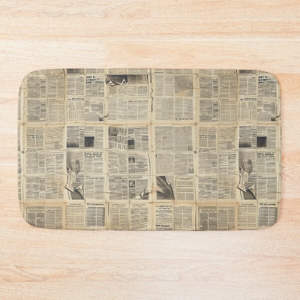 Item preview, Vintage Newsprint Collage - Retro Newspaper Background Pattern designed and sold by Sir Meow Meow.