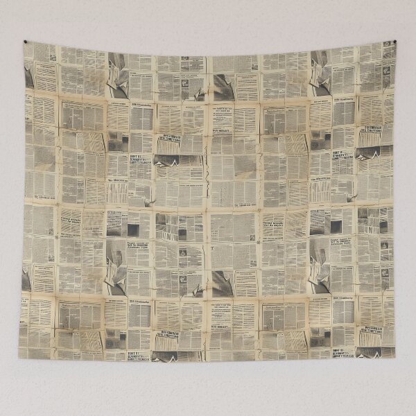 Item preview, Vintage Newsprint Collage - Retro Newspaper Background Pattern designed and sold by Sir Meow Meow.