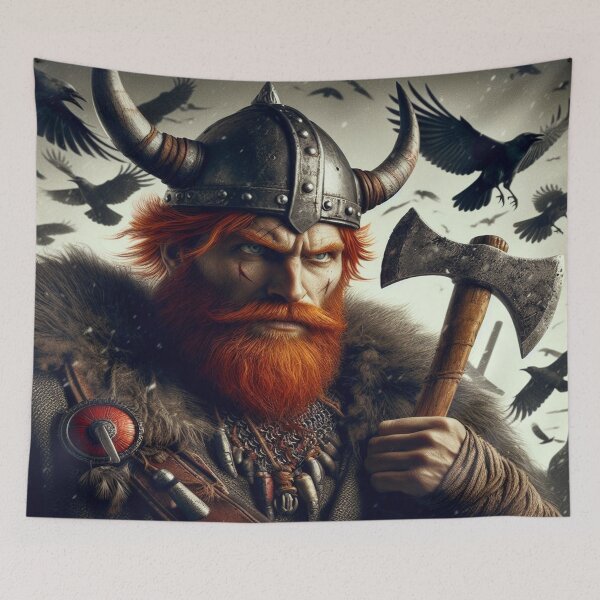 Item preview, "Blood and Steel: The Red Viking in Action" designed and sold by tanonisdesigs.