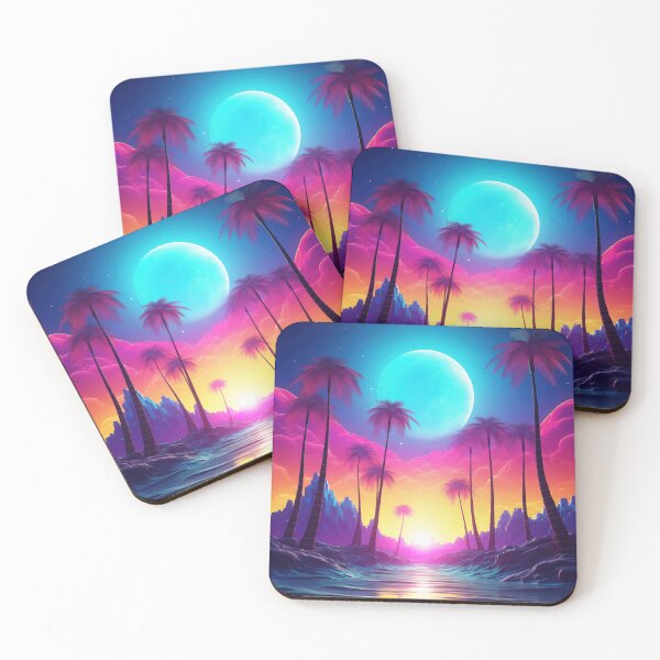Item preview, Chromatic Mirage: Synthwave Spectrum Symphony designed and sold by Mullet Monkey.