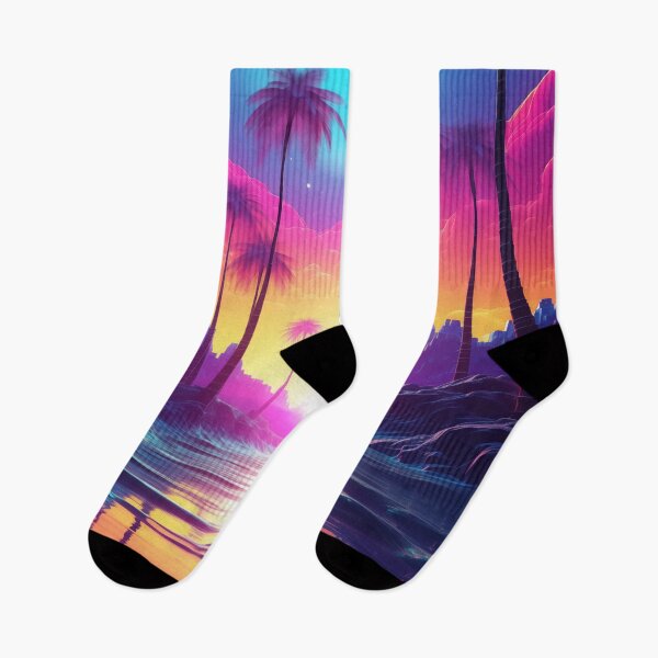 Item preview, Chromatic Mirage: Synthwave Spectrum Symphony designed and sold by Mullet Monkey.
