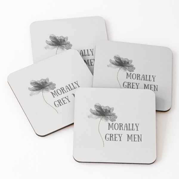 Item preview, Morally Grey Men Flower Book Aesthetic Book Lover Sayings  designed and sold by BookishSerena.
