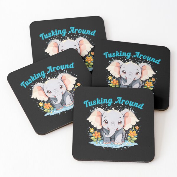 Item preview, Tusking Around. funny elephant designed and sold by ElephantVibes.