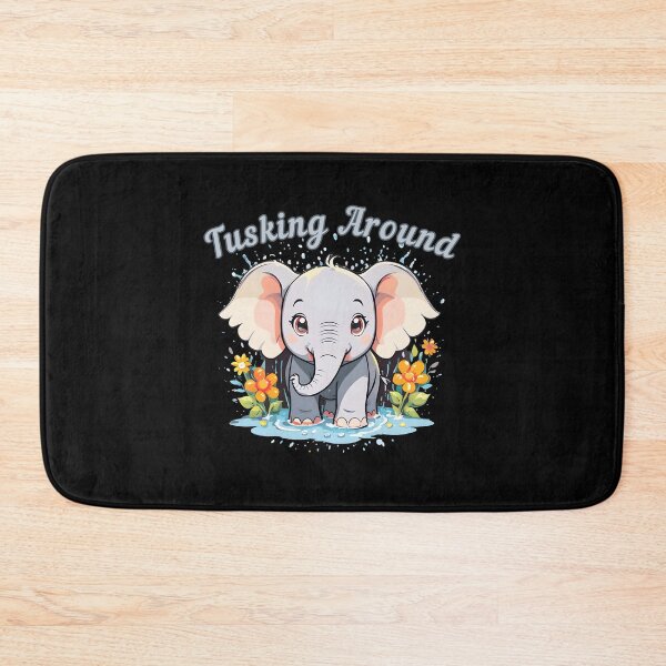 Item preview, Tusking Around. elephant face designed and sold by ElephantVibes.