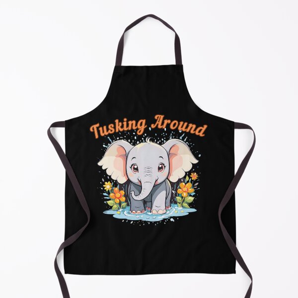 Item preview, Tusking Around. elephant portrait designed and sold by ElephantVibes.