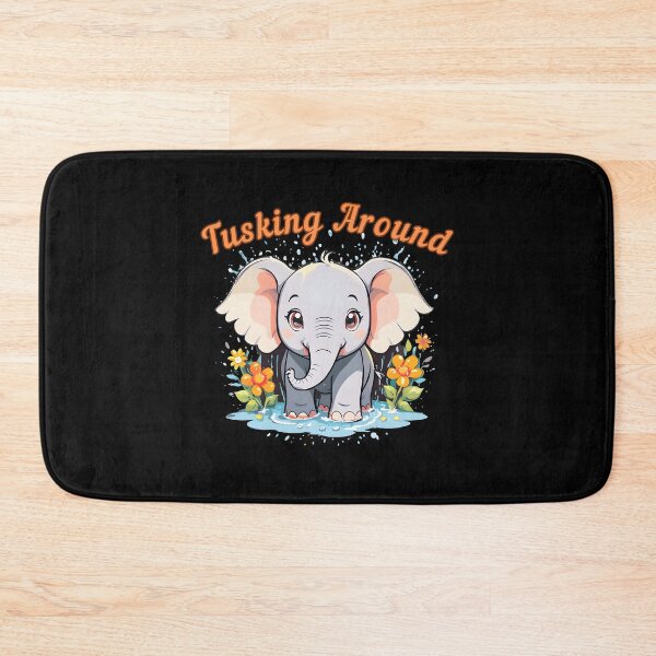 Item preview, Tusking Around. elephant portrait designed and sold by ElephantVibes.