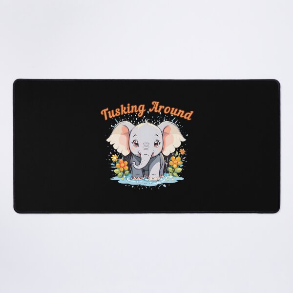 Item preview, Tusking Around. elephant portrait designed and sold by ElephantVibes.