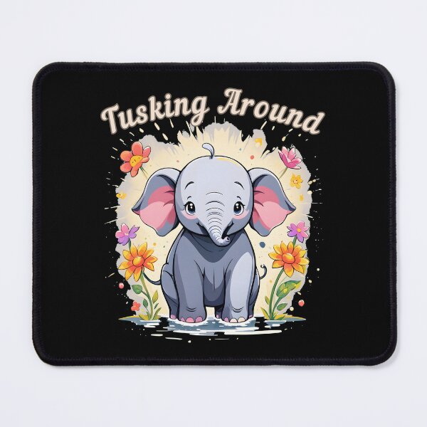 Item preview, Tusking Around. elephant quote designed and sold by ElephantVibes.