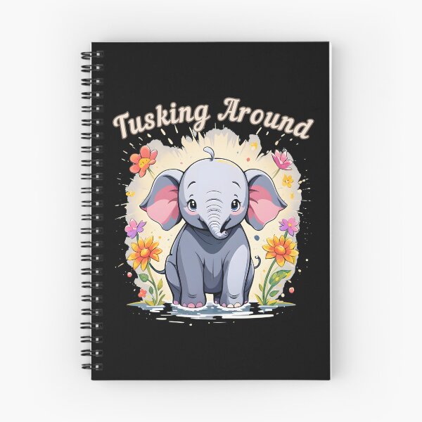 Item preview, Tusking Around. elephant quote designed and sold by ElephantVibes.