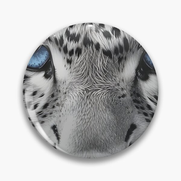 Item preview, stunning snow leopard with blue eyes designed and sold by dcrc.