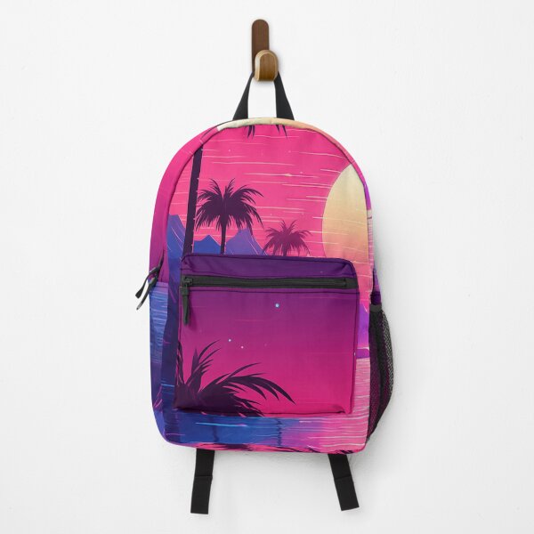 Item preview, Electric Horizon Hues: Intense Retrowave Radiance designed and sold by Mullet Monkey.