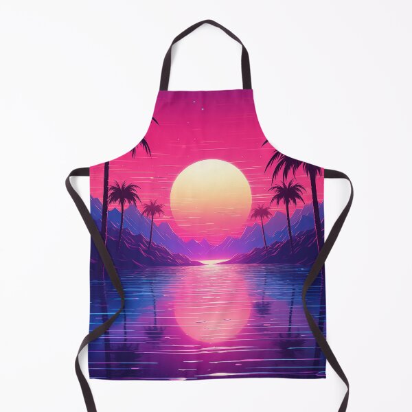 Item preview, Electric Horizon Hues: Intense Retrowave Radiance designed and sold by Mullet Monkey.