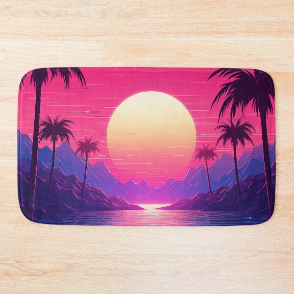 Item preview, Electric Horizon Hues: Intense Retrowave Radiance designed and sold by Mullet Monkey.