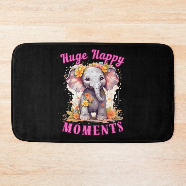 Item preview, Huge Happy Moments. elephant face designed and sold by ElephantVibes.
