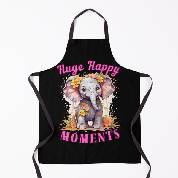 Item preview, Huge Happy Moments. elephant face designed and sold by ElephantVibes.