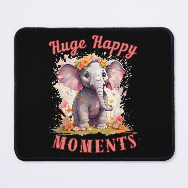 Item preview, Huge Happy Moments. elephant quote designed and sold by ElephantVibes.