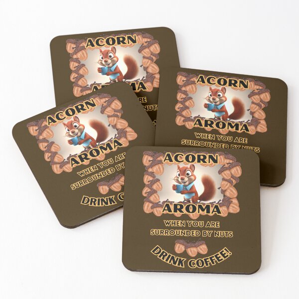 Item preview, Funny Red Squirrel coffee cute nutty morning humor designed and sold by Shean Fritts.