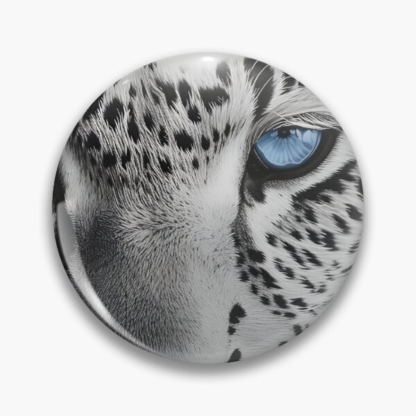 Item preview, stunning snow leopard with blue eyes designed and sold by dcrc.