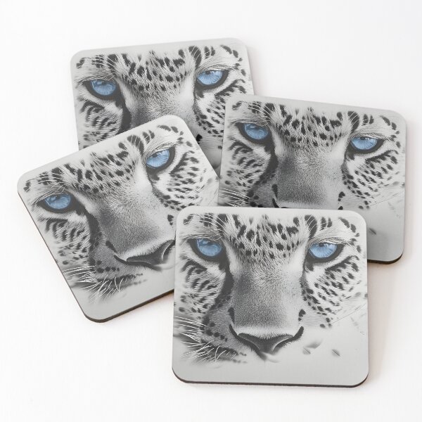 Item preview, stunning snow leopard with blue eyes designed and sold by dcrc.