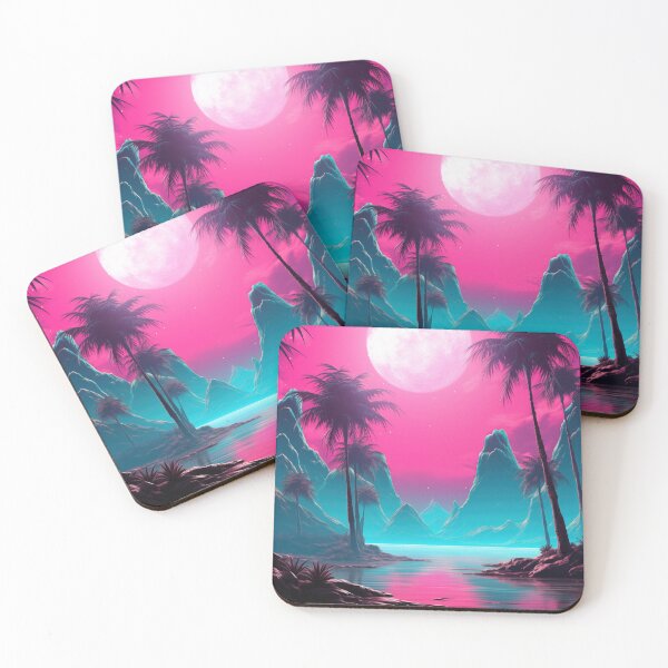 Item preview, Laser Chroma Cascade: Retrowave Echoes designed and sold by Mullet Monkey.