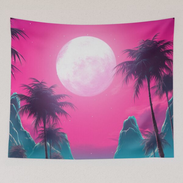 Item preview, Laser Chroma Cascade: Retrowave Echoes designed and sold by Mullet Monkey.