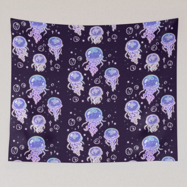 Item preview, Galaxy Moon Jellies designed and sold by heysoleilart.