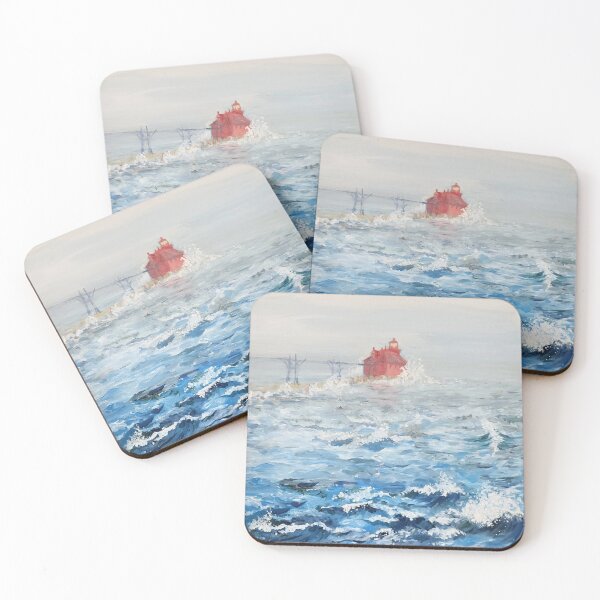 Item preview, Stormy Door County Light House designed and sold by Anne Dallman.