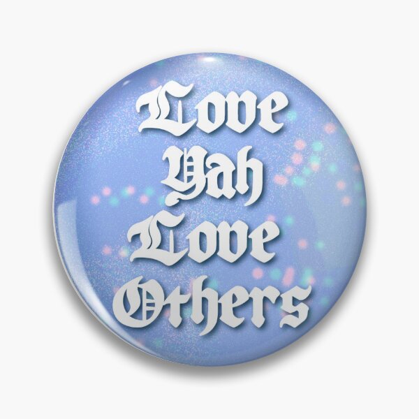 Item preview, Love Yah Love Other Circle Sticker in Blue designed and sold by SavySaige.